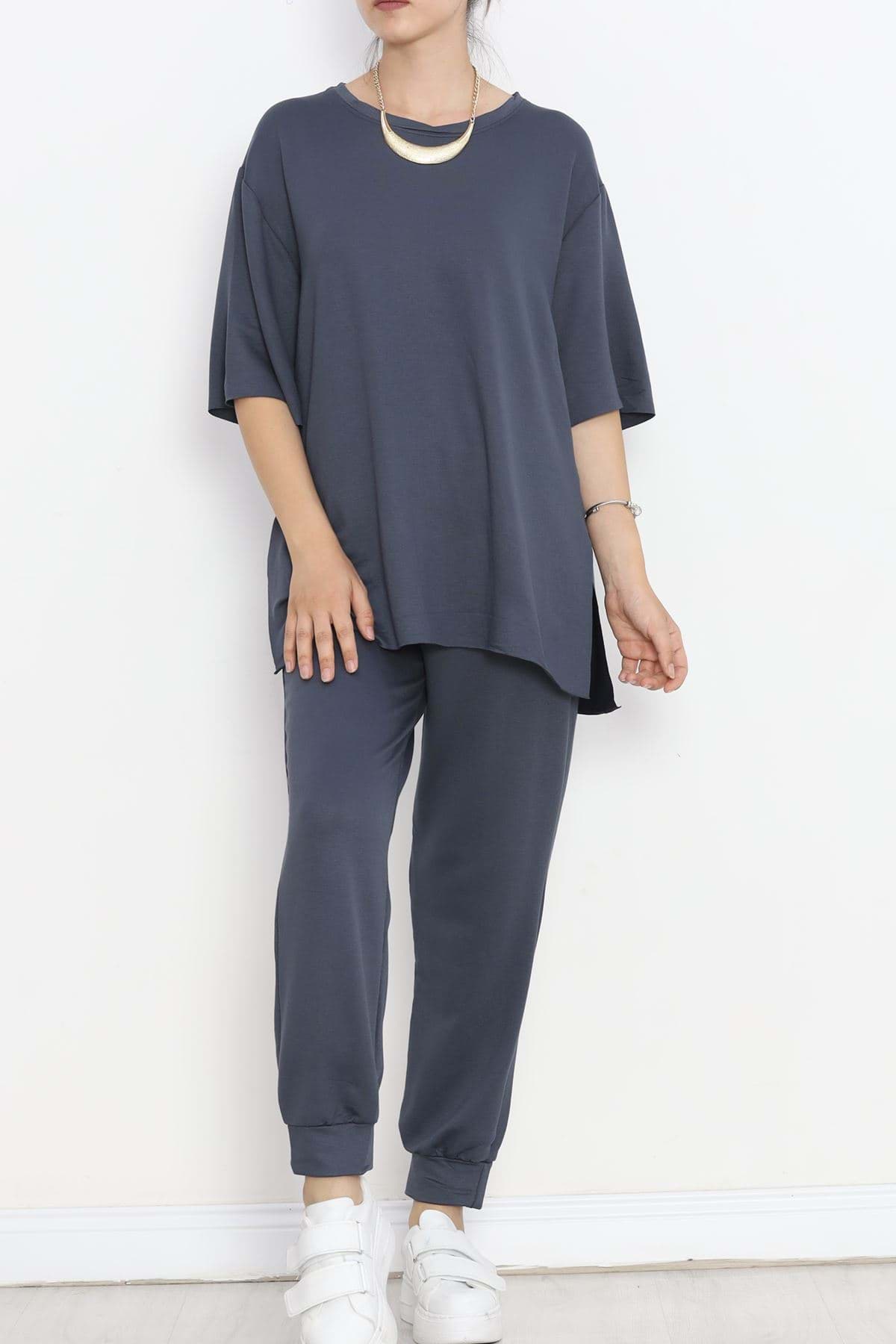 Bisiklet Yaka İkili Takım Salamuragrisi - 18771.751. resmi