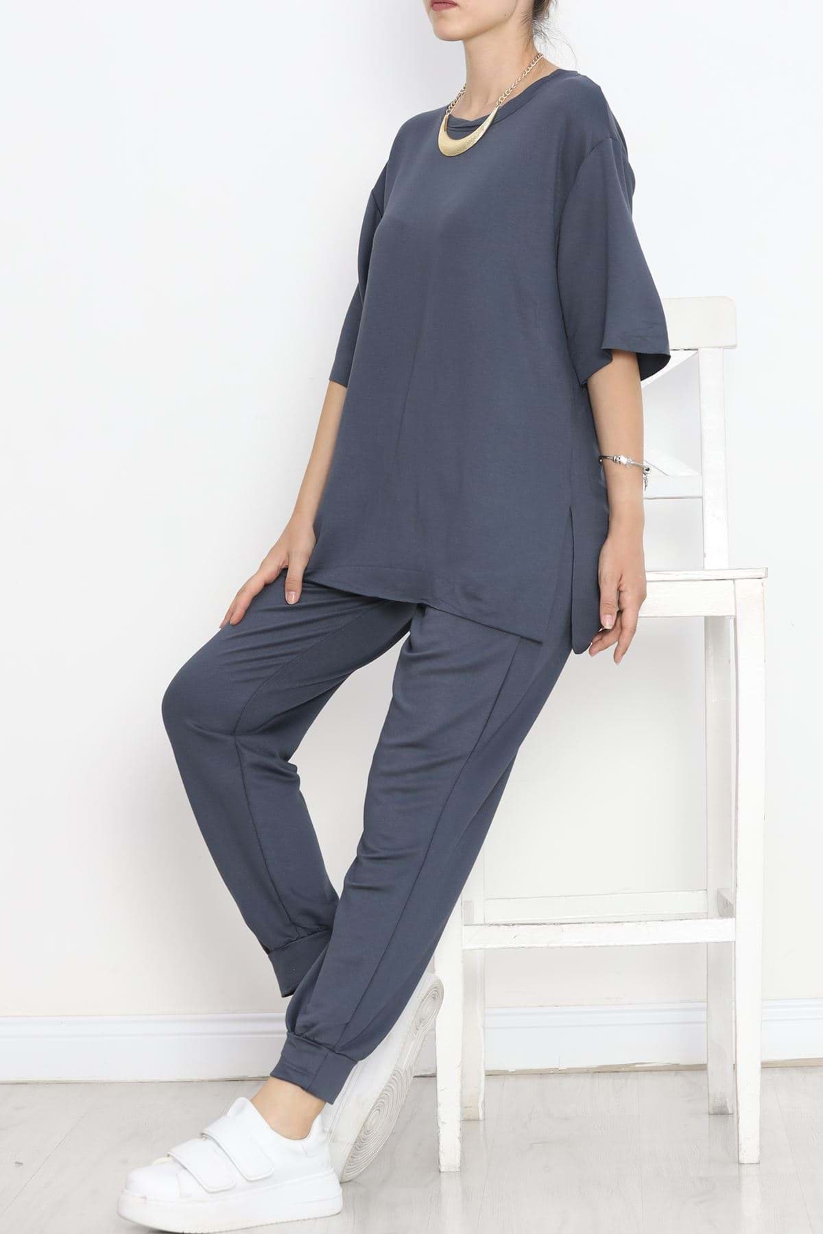 Bisiklet Yaka İkili Takım Salamuragrisi - 18771.751. resmi