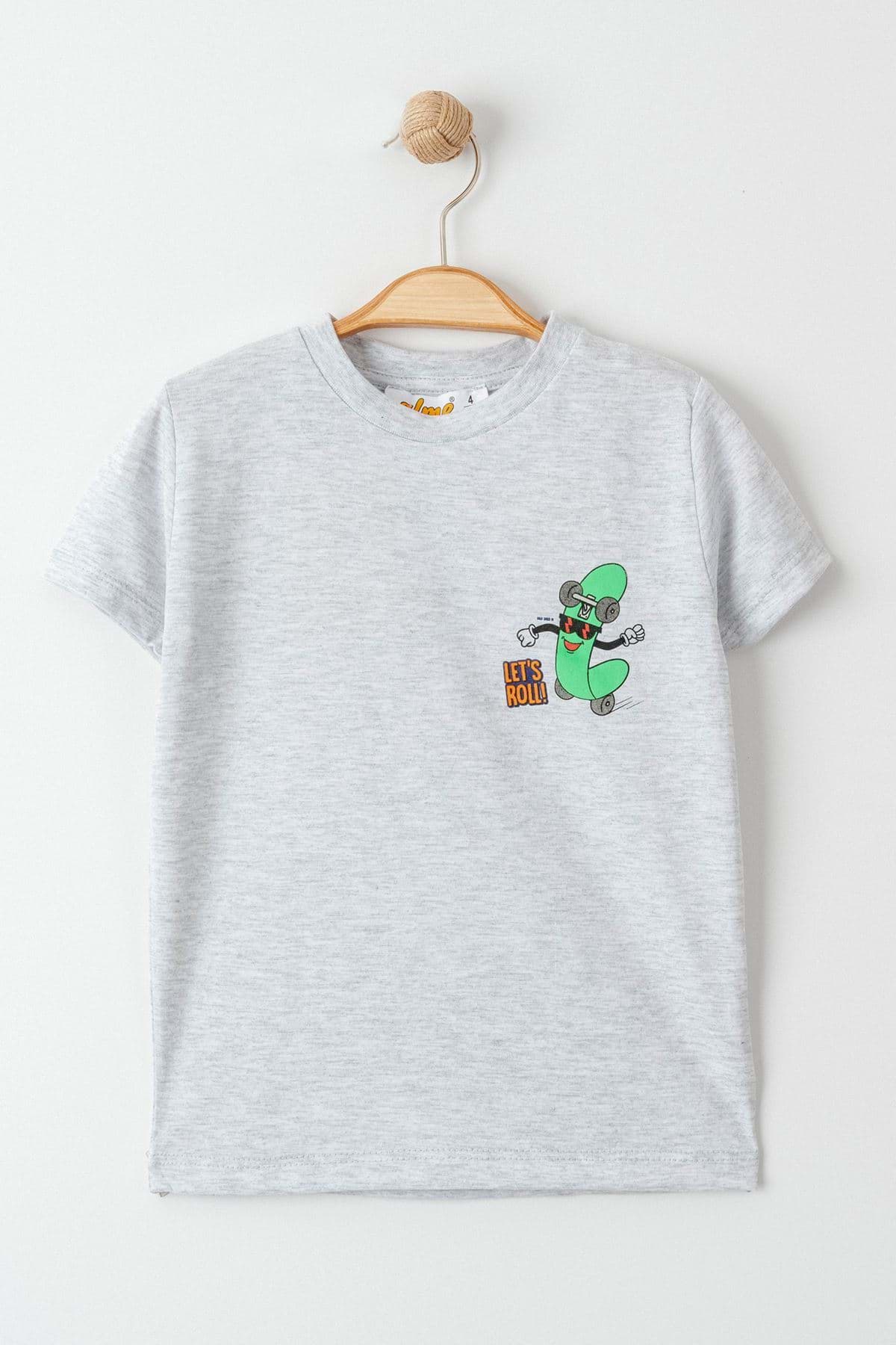 Picture of 1-4 Years Printed Kids T-Shirt Gray - 124175.1576.