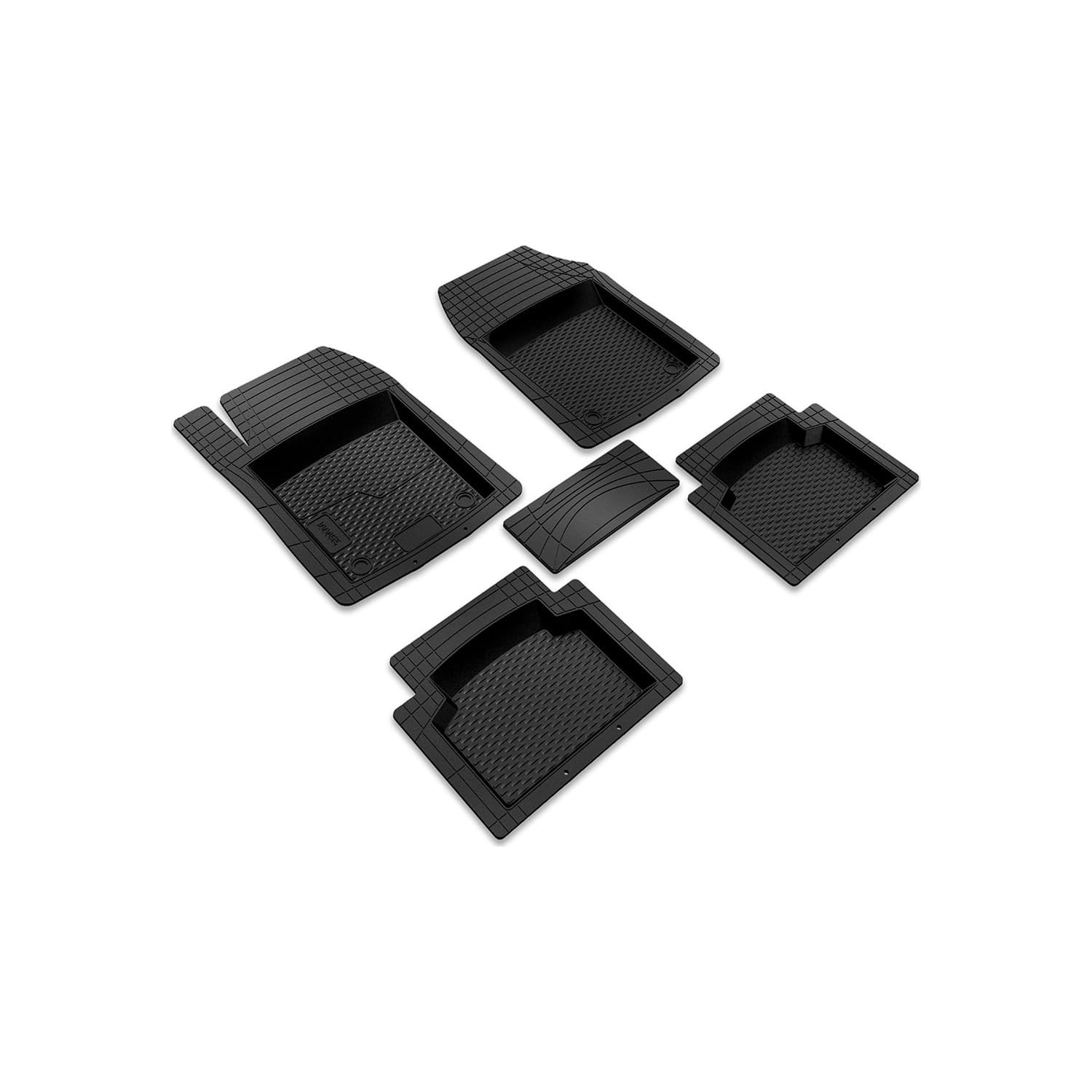 BRS-DK-12345704 Audi A3 Hb Sportback (8Y) (2020 - ….)  Havuzlu Universal 3D Plus  Kauçuk Oto Paspas Siyah resmi