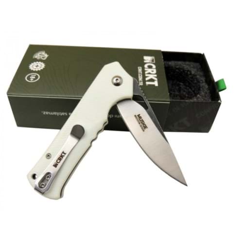 Crkt Muskıe kamp Çakısı Beyaz Saplı  resmi