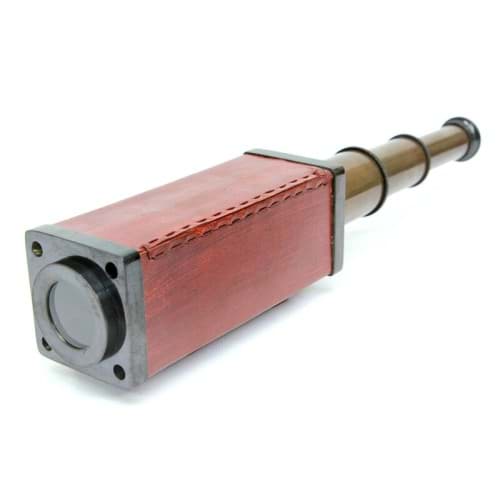 Deri Kaplı Antika Görünümlü Dürbün resmi