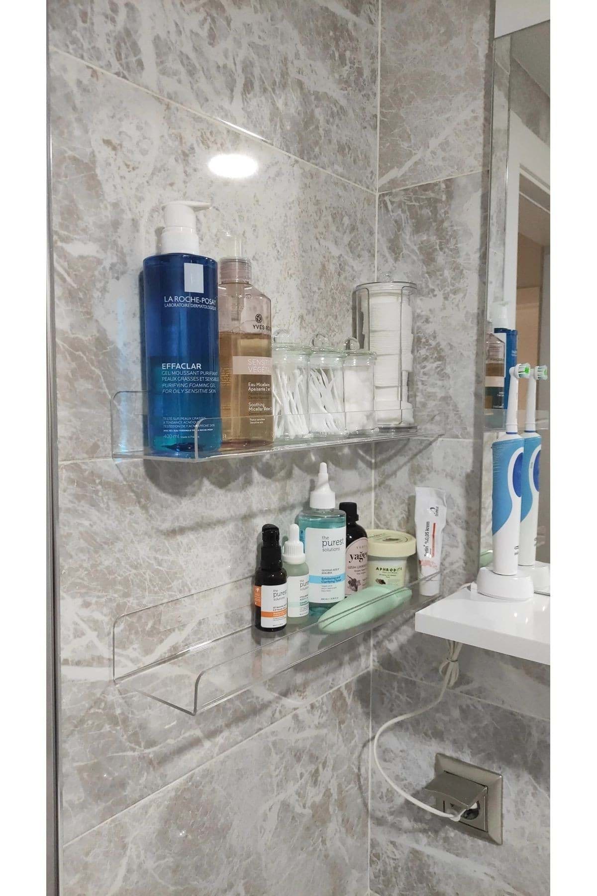 Picture of 85cm x 8cm kitchen regulator plexi shelf (2 pieces)