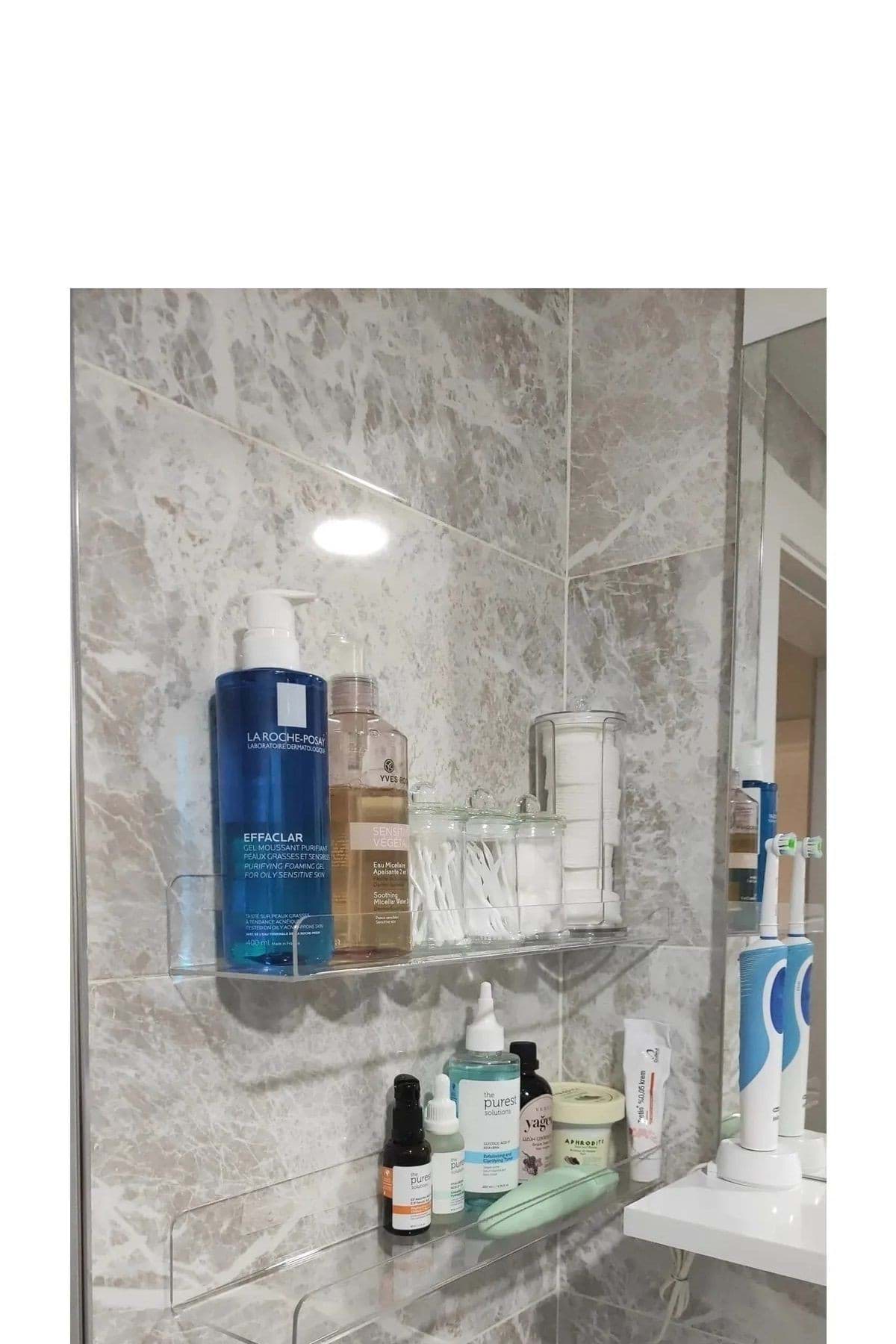 Picture of 65cm x 8cm kitchen regulator plexi shelf (2 pieces)