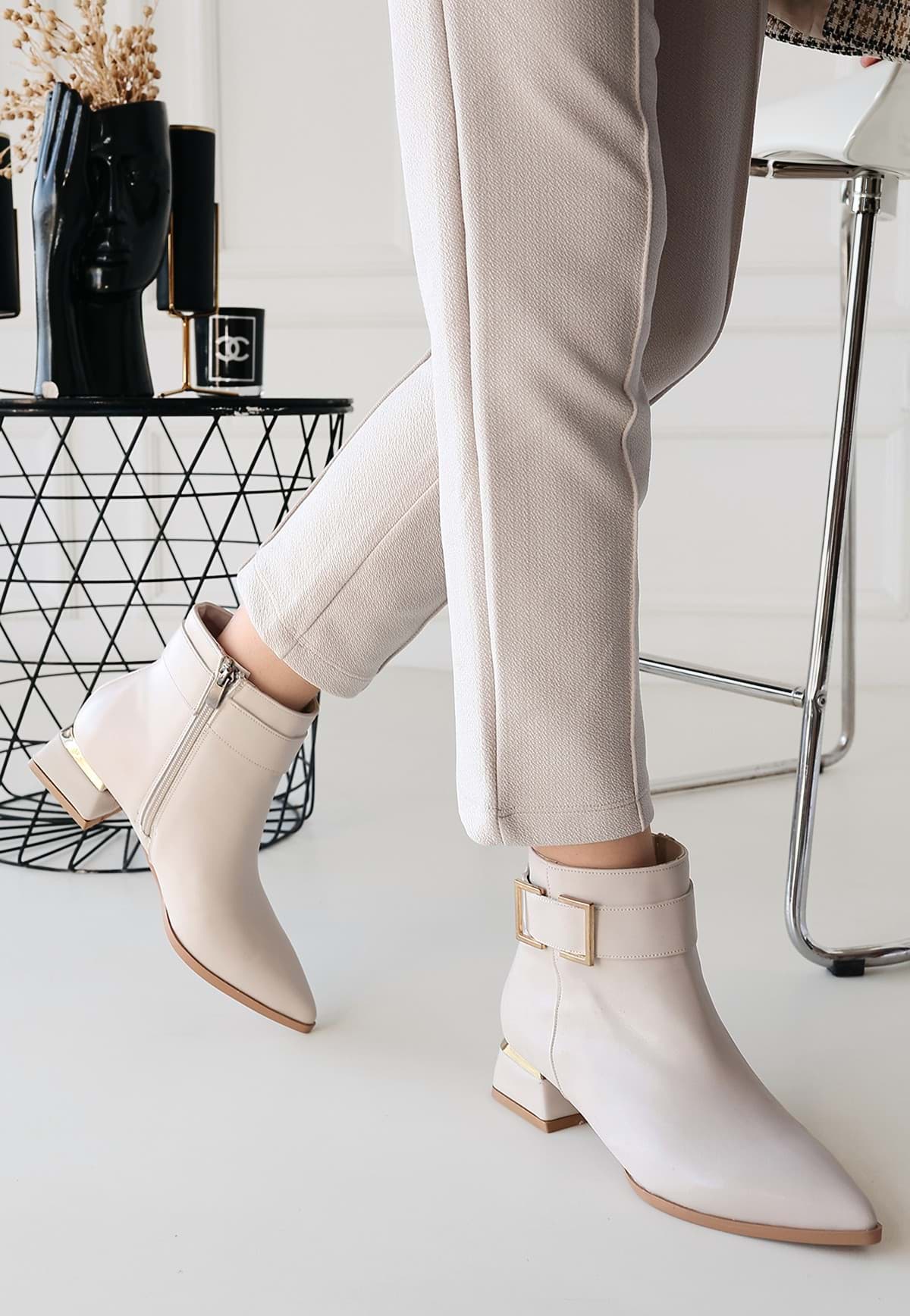 Picture of Mona Beige Skin Heels Bot