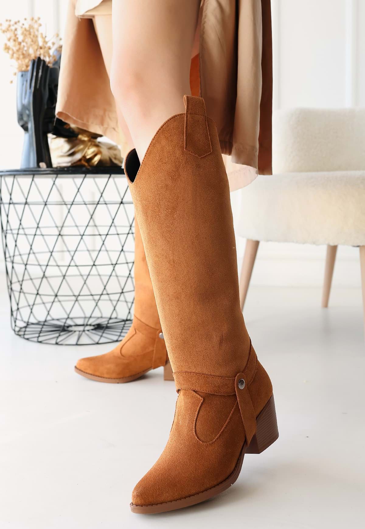 Picture of Millla Taba Süet Erek Freak Heels Bot and Boots