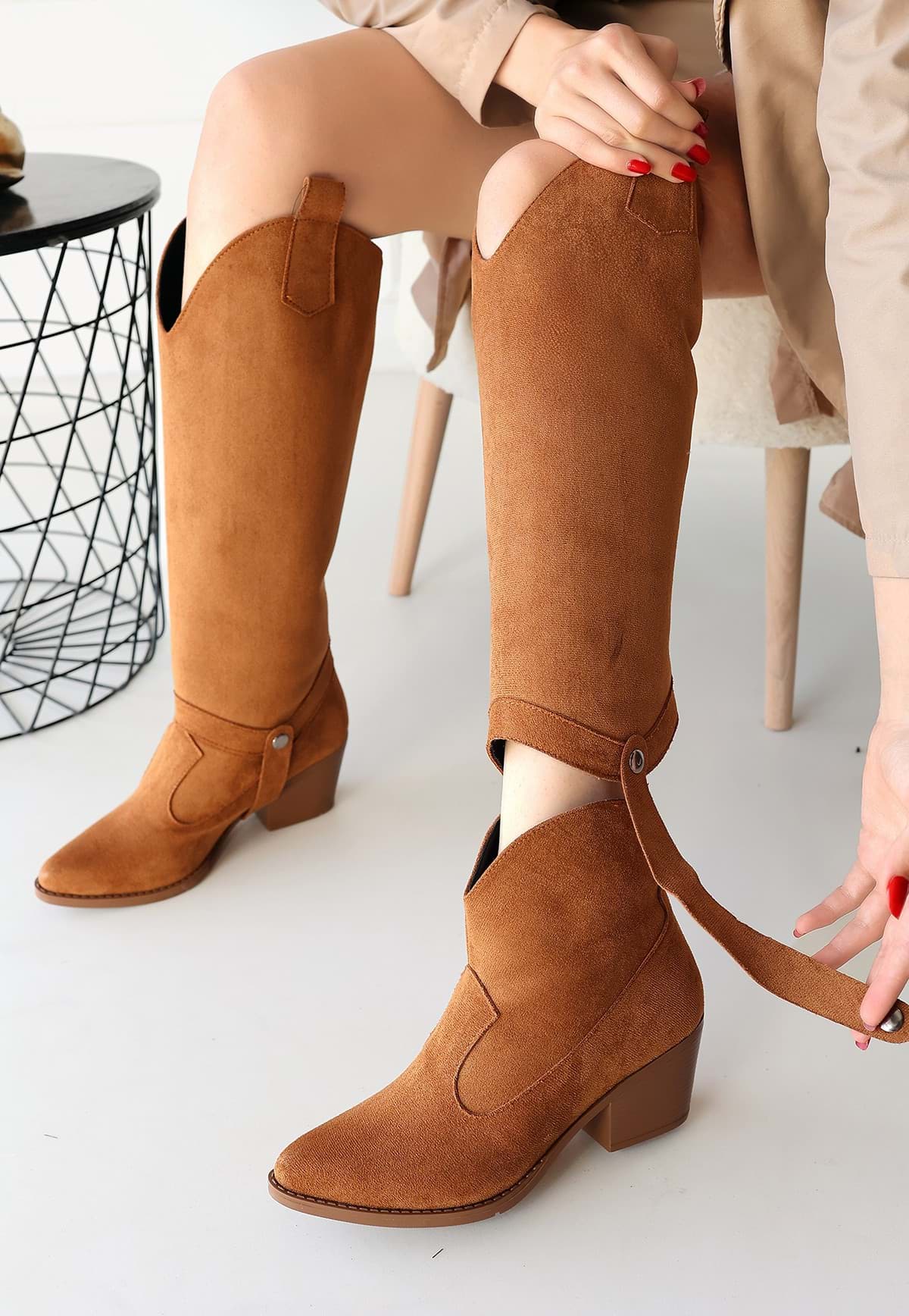 Picture of Millla Taba Süet Erek Freak Heels Bot and Boots