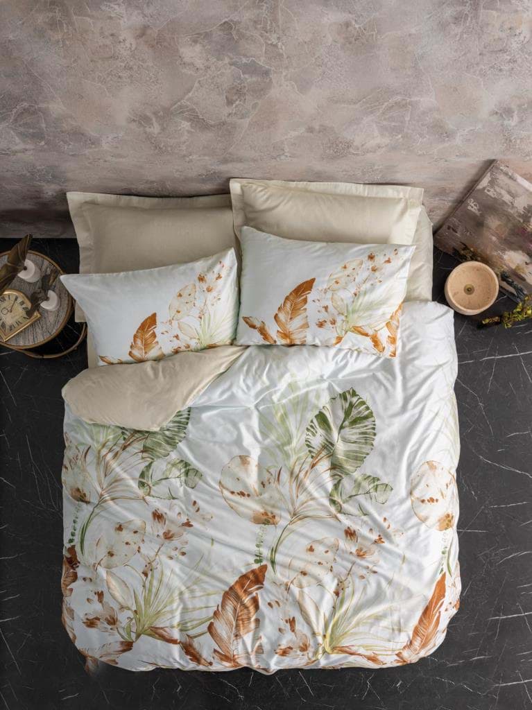 Picture of Cotton Box Double Satin Duvet Cover Set Luster Beige