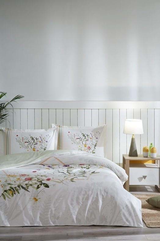 Özdilek Çift Kişilik Ranforce Nevresim Takımı Fujer Yeşil resmi