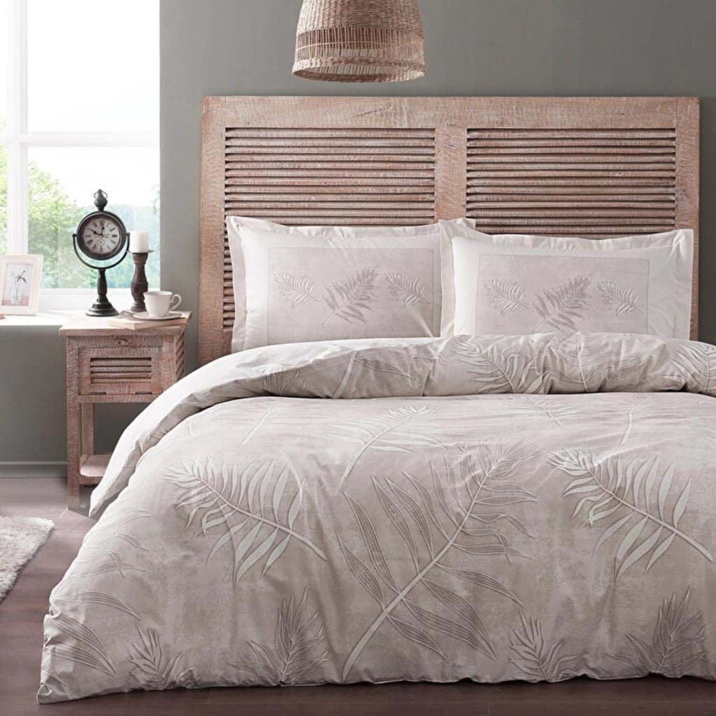 Özdilek Tek Kişilik Ranforce Nevresim Takımı Frunze Kahve resmi