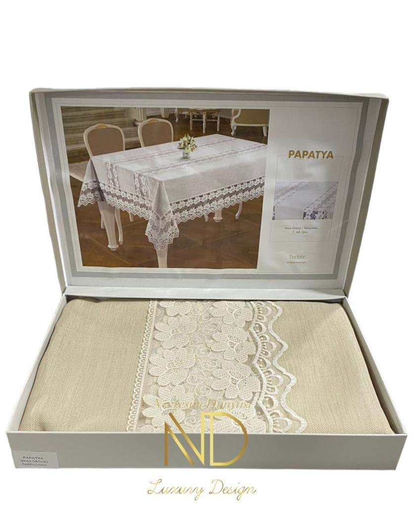 Anna Karina Masa Örtüsü Papatya Cappuccino resmi