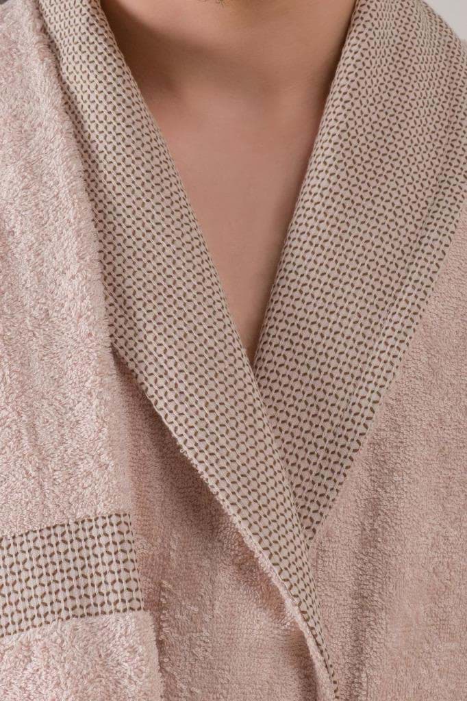 Nevresim Dünyası Bambu Tek Bornoz Bej resmi