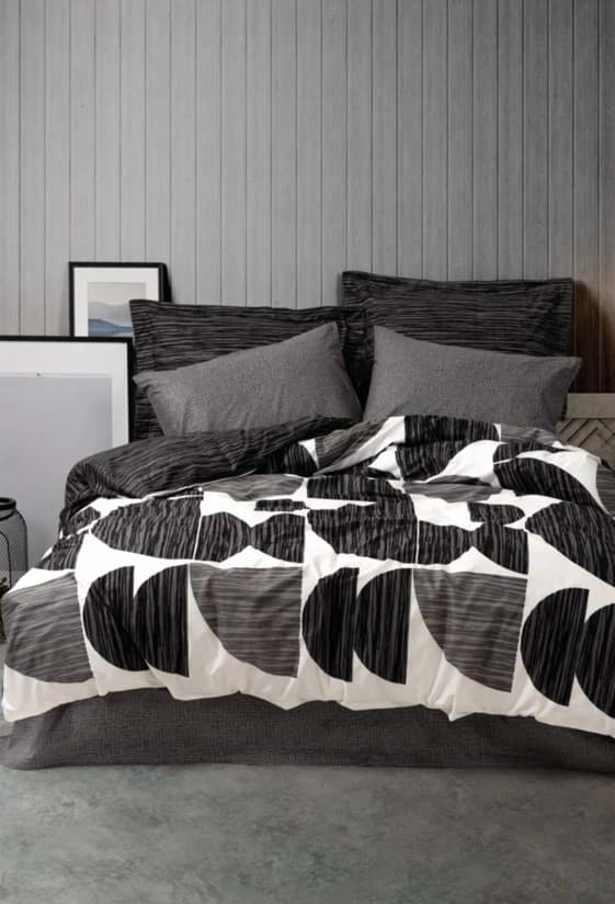 Picture of Cotton Box Modern Duvet Cover Set Niko Antracitit