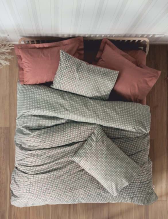 Picture of Cotton Box Single Petite Duvet Covering Set Mote Tile