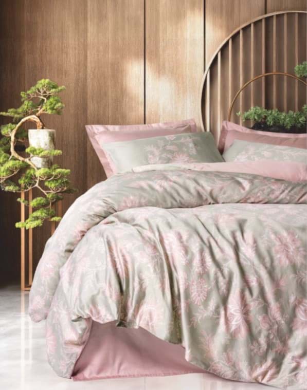 Picture of Cotton Box Betula Powder Satin Duvet Cover Set Double Person