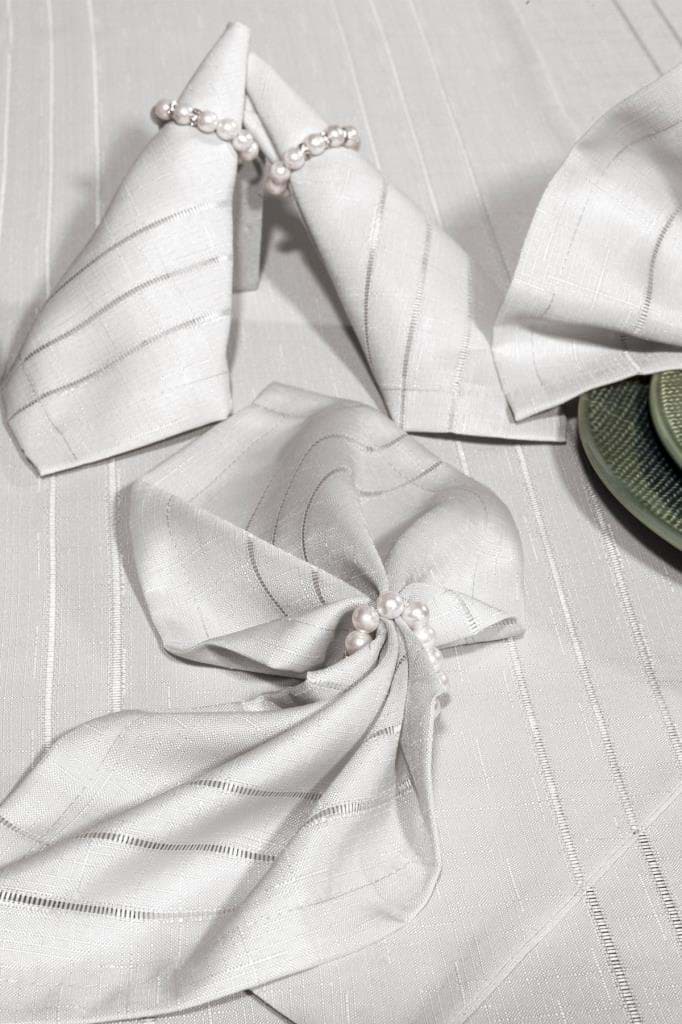 Anna Karina 26 Parça Masa Örtüsü Seti Bahar Gri resmi