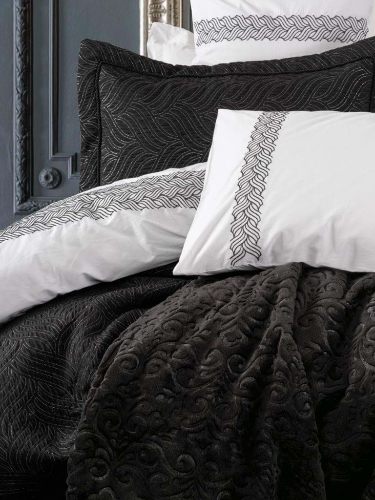 Cotton Box Platinium 11 Parça Çeyiz Seti Gracias Siyah resmi