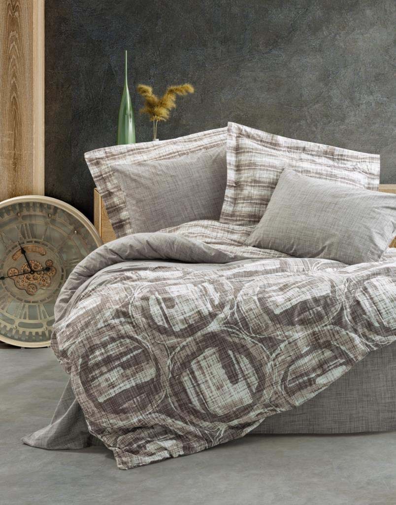 Cotton Box Modern Çift Kişilik Nevresim Takımı Root Vizon resmi