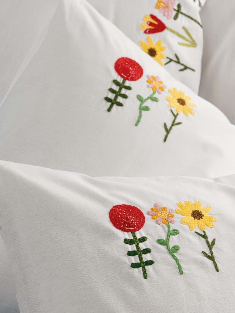 Cotton Box Brode Ranforce Çift Kişilik Nevresim Takımı Mina Pembe resmi