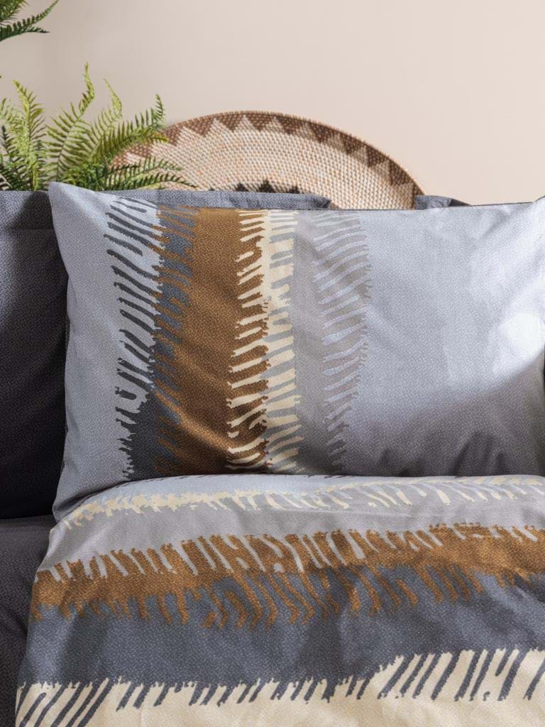 Cotton Box Toprak Çift Kişilik Nevresim Takımı Asel Antrasit resmi