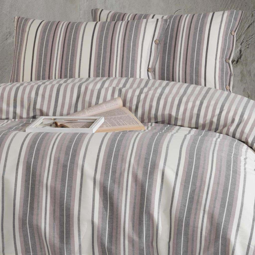 Clasy Butik Native Serisi Çift Kişilik Nevresim Takımı Rune v1 Lila resmi