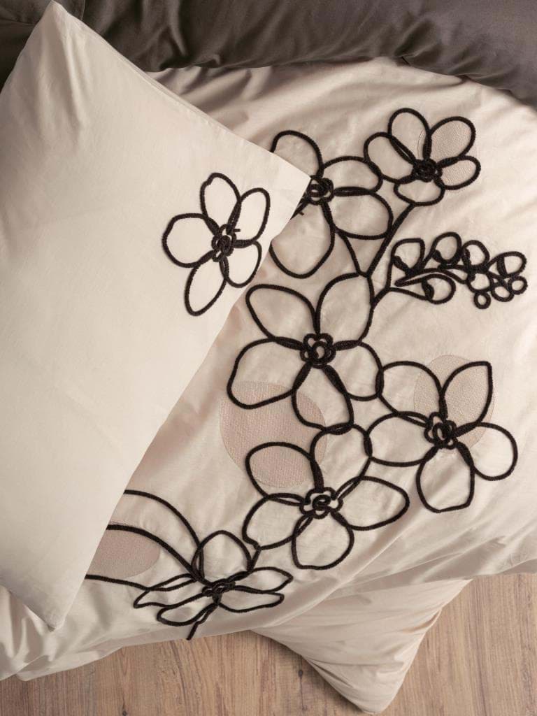 Cotton Box Brode Ranforce Çift Kişilik Nevresim Takımı Panos Kahve resmi