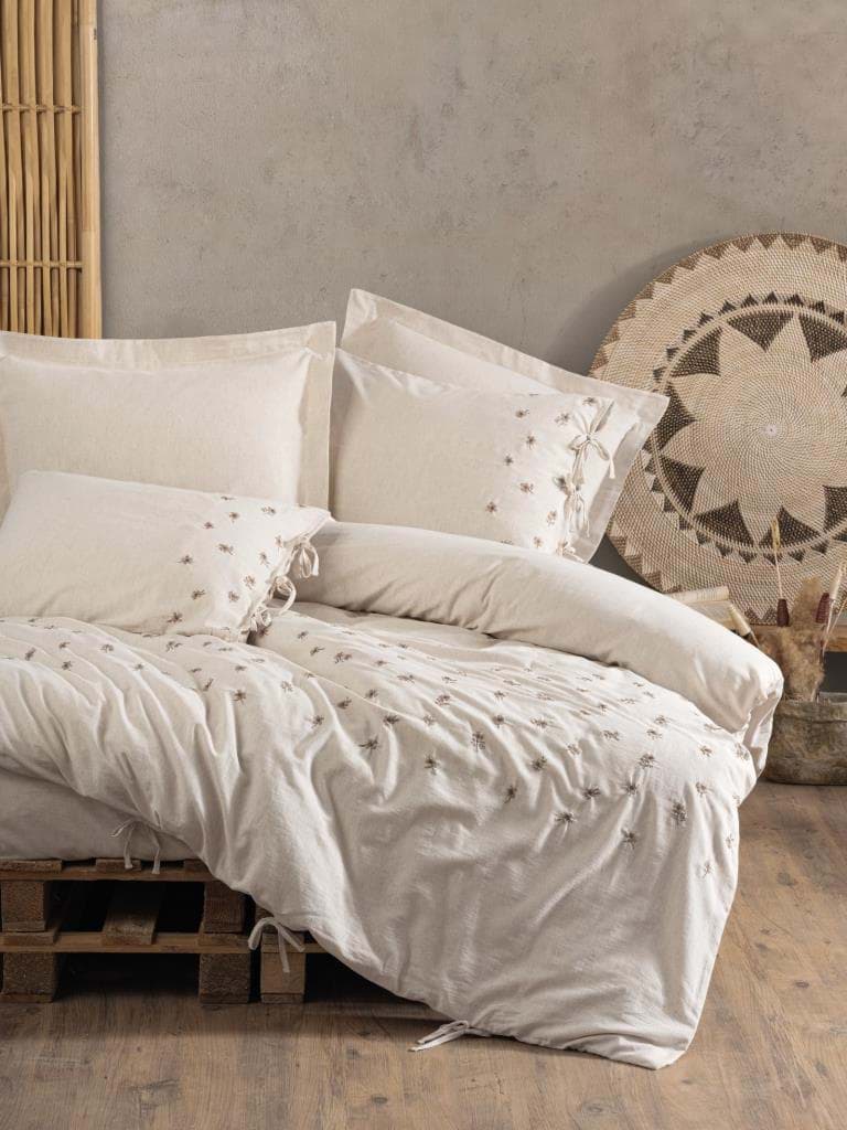Cotton Box Cotton Keten Çift Kişilik Nevresim Takımı Arie resmi