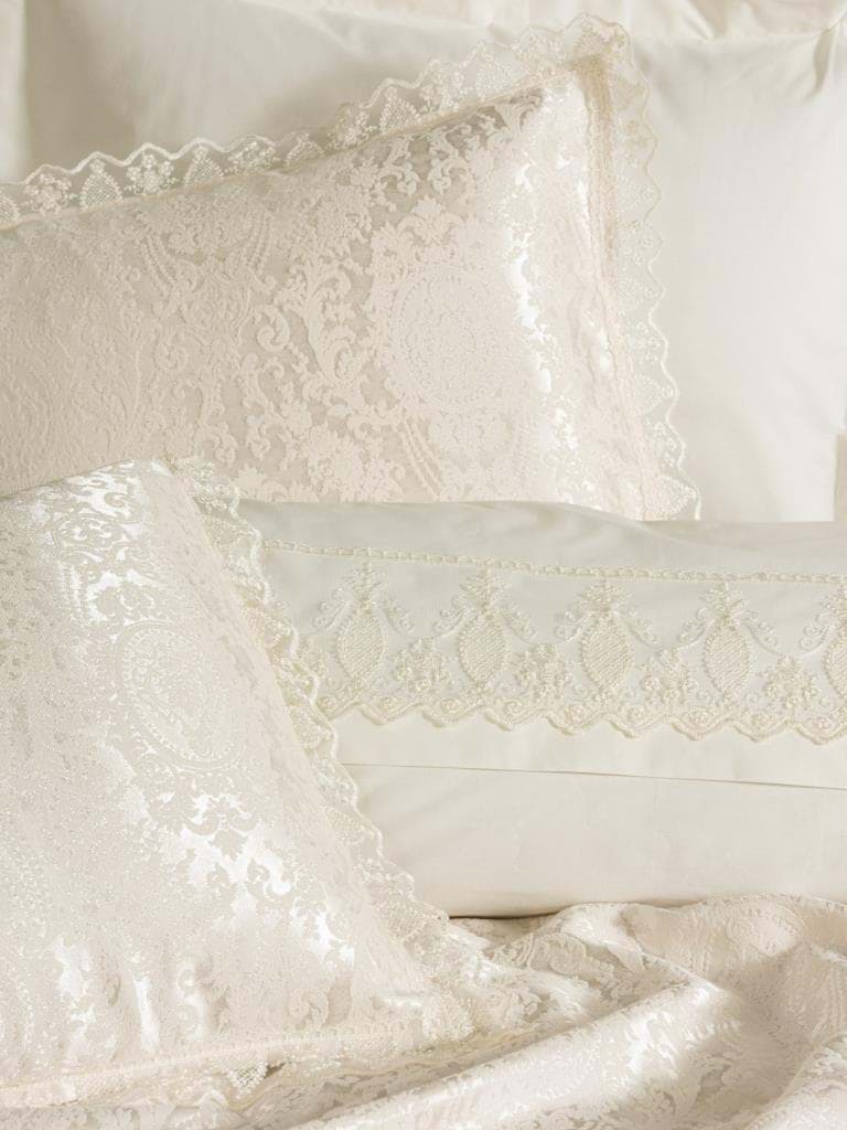 Cotton Box Chi Chi Çift Kişilik Pikeli Nevresim Takımı Silva Krem resmi