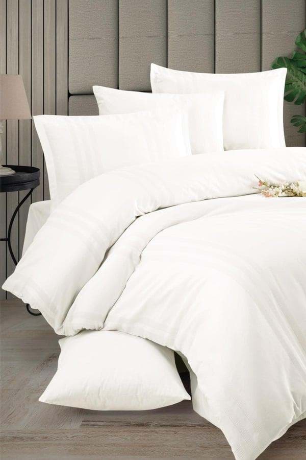 Clasy Melkor Çift Kişilik Ranforce Nevresim Takımı V2 Ekru resmi