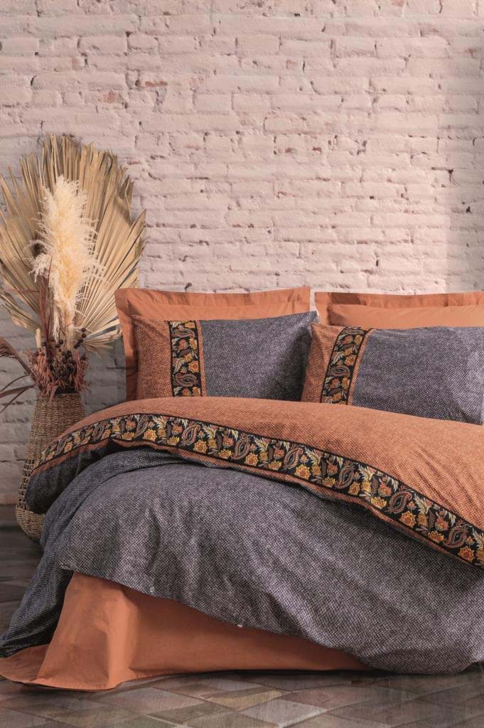 Cotton Box Folk Art Çift Kişilik Nevresim Takımı Dalila Tarçın resmi