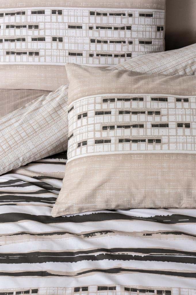 Cotton Box Line Nevresim Takımı Çift Kişilik Perry Bej resmi