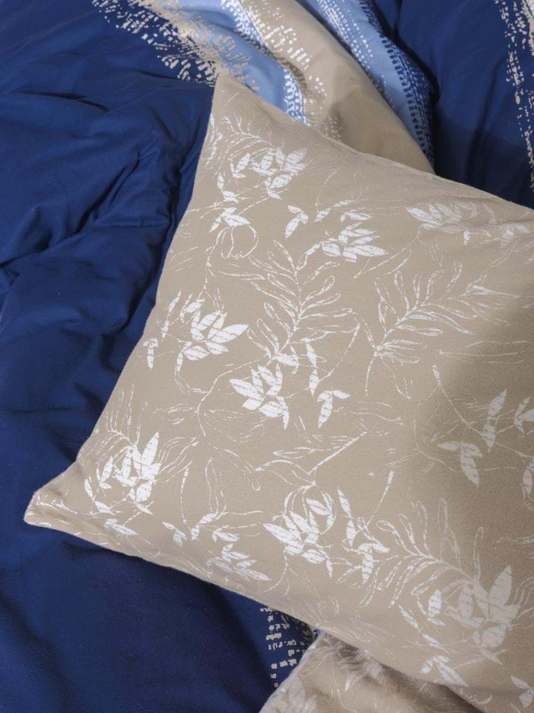 Cotton Box Flanel Nevresim Takımı Çift Kişilik Blueline Lacivert resmi