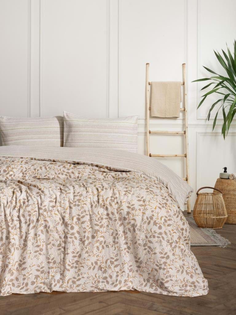 Cotton Box Flanel Nevresim Takımı Çift Kişilik Roof Yeşil resmi