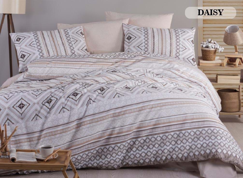 Nevresim Dünyası Ranforce Çift Kişilik Nevresim Takımı Daisy resmi