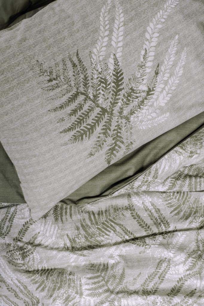 Cotton Box Dual Çift Kişilik Nevresim Takımı Frond Haki resmi