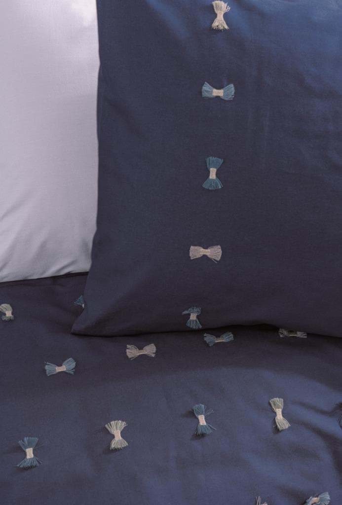 Cotton Box Brode Ranforce Çift Kişilik Nevresim Takımı Gina Lacivert resmi