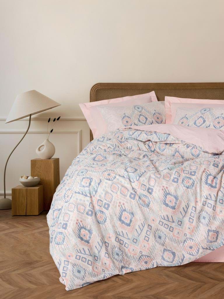 Cotton Box Etnich Nevresim Takımı Çift Kişilik Mosola Somon resmi