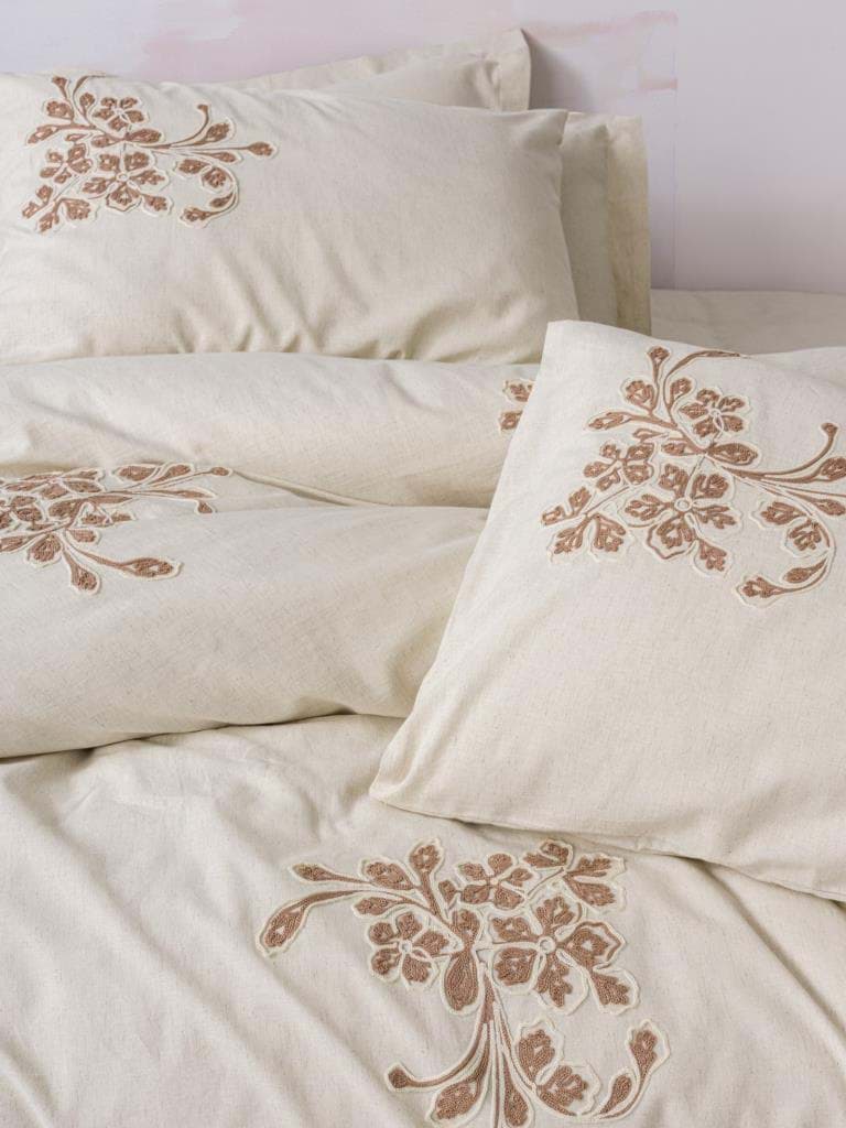 Cotton Box Cotton Keten Çift Kişilik Nevresim Takımı Kaneli resmi