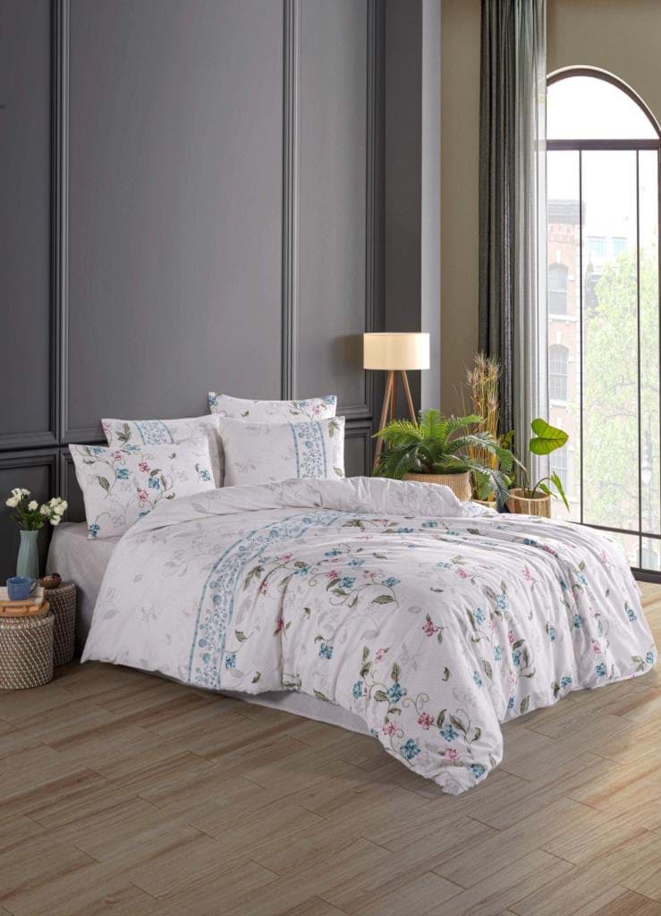 Nevresim Dünyası Ranforce Çift Kişilik Nevresim Takımı Sare resmi