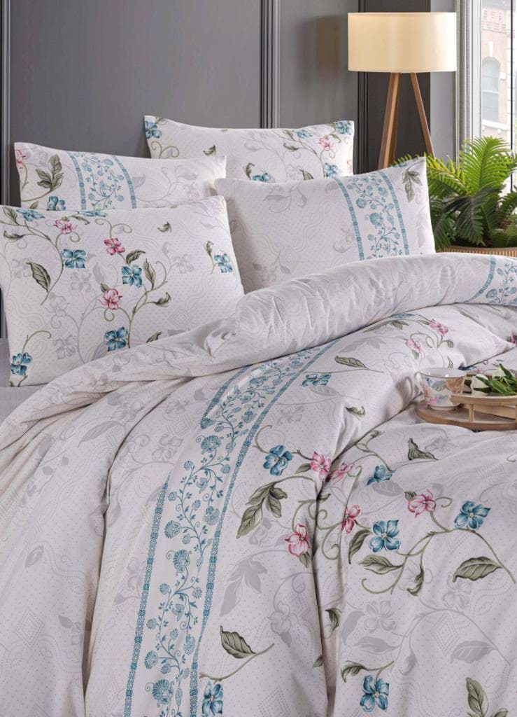 Nevresim Dünyası Ranforce Çift Kişilik Nevresim Takımı Sare resmi