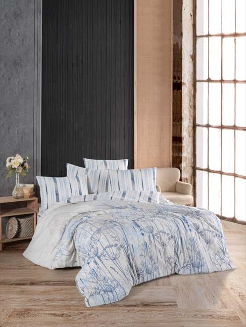 Nevresim Dünyası Ranforce Çift Kişilik Nevresim Takımı Lina resmi