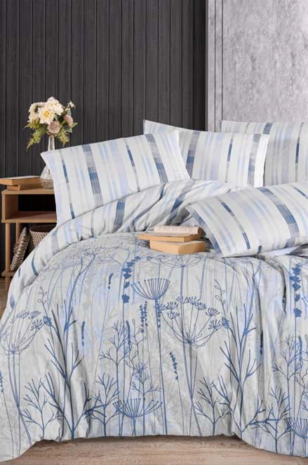 Nevresim Dünyası Ranforce Çift Kişilik Nevresim Takımı Lina resmi