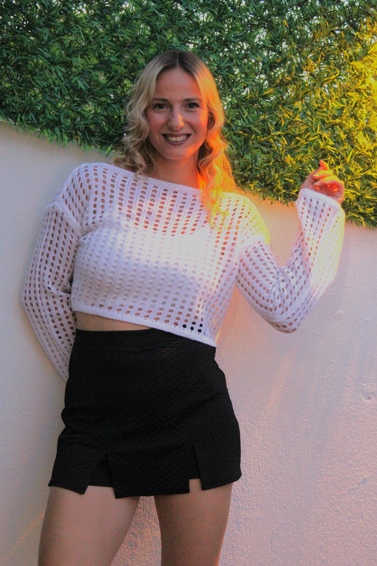 Picture of Desenli Şort Etek Siyah - 1335.100