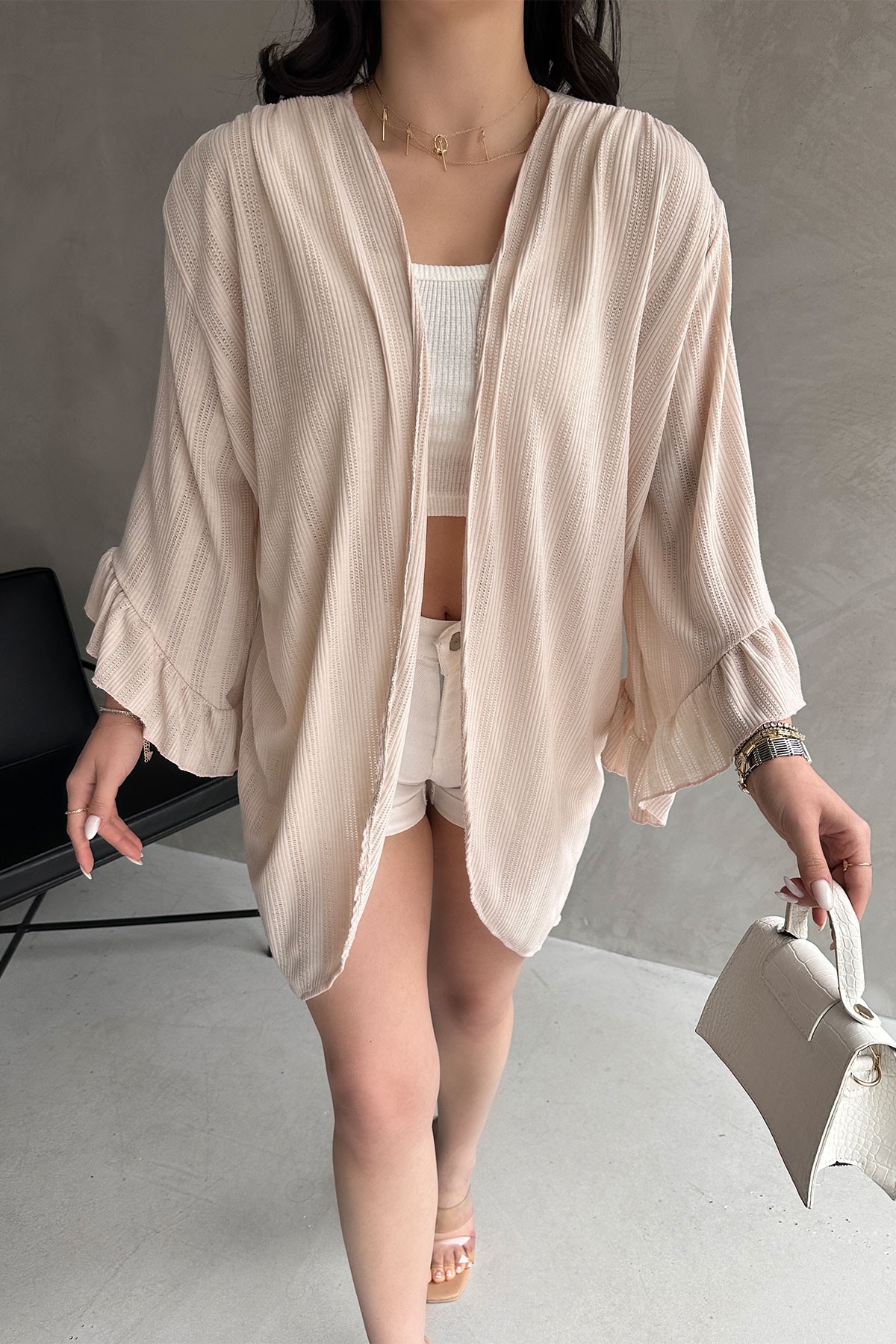 Picture of Kolları Volanlı File Hırka