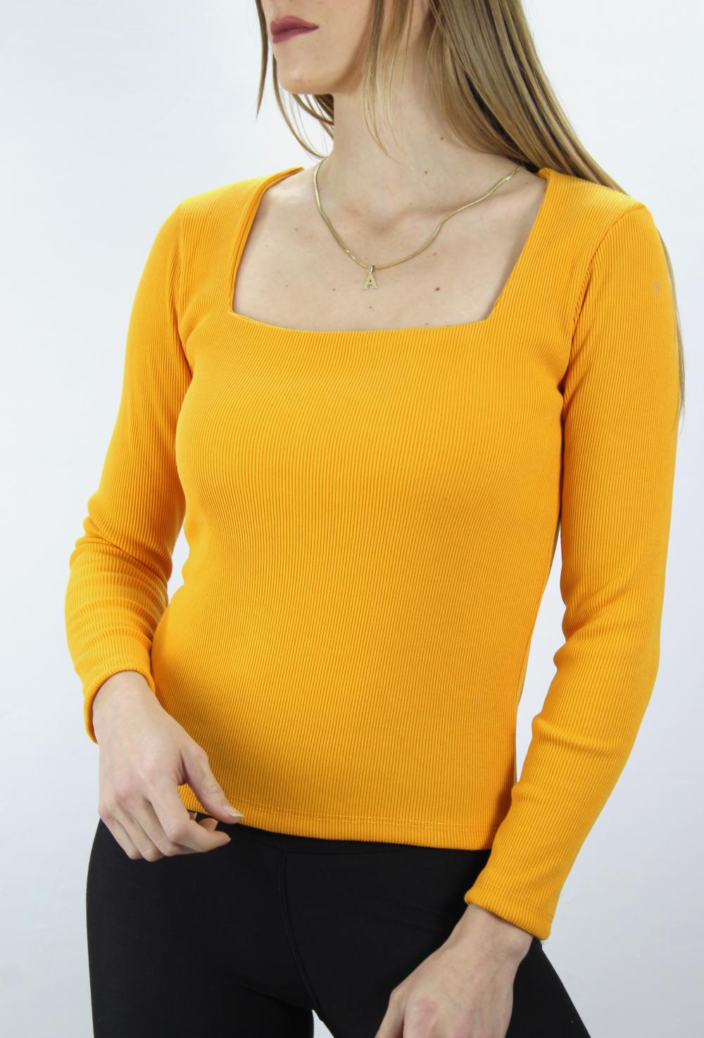 Picture of Kare Yaka Bluz Hardal - 121.345