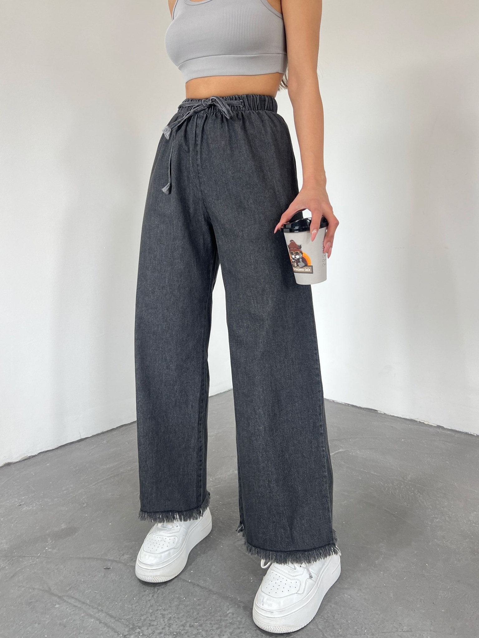 Picture of Paçası Püsküllü Palazzo Pantolon