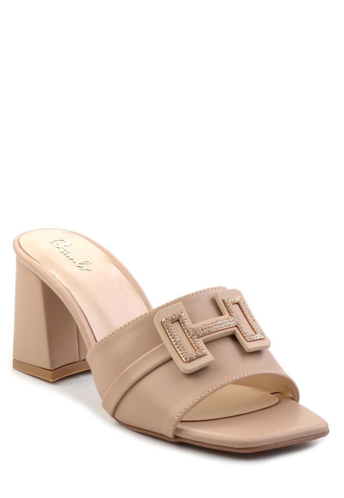 Picture of Erew Bej Cilt Topuklu Terlik