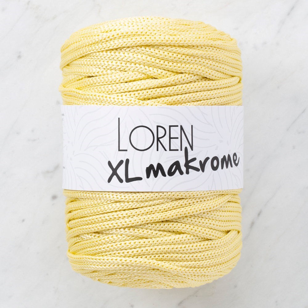 Loren XL Makrome Sarı El Örgü İpi - R039 - 33704 resmi