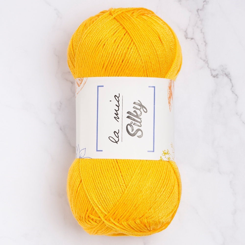 La Mia Silky Hardal Sarı El Örgü İpi - L003 - 33673 resmi