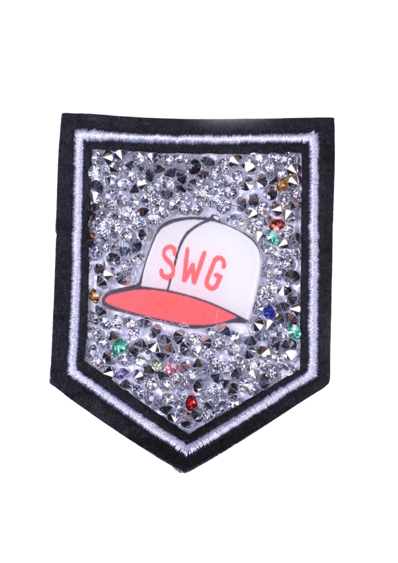 Aplike Ütü İle Yapışan Taşlı Şapka Arma 5x5 cm resmi